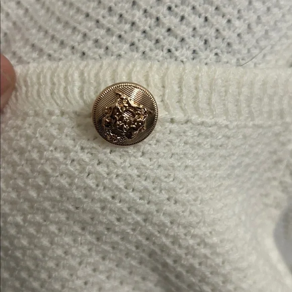 EUC Pretty Garden cream colored cardigan. Size small. - Picture 2 of 4